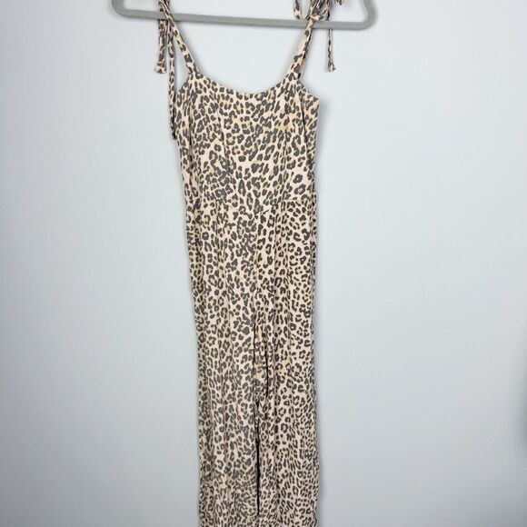 FAITHFULL THE BRAND | REVOLVE Elsa Animal Print Leopard Jumpsuit Women’s Size 2 - Picture 3 of 13